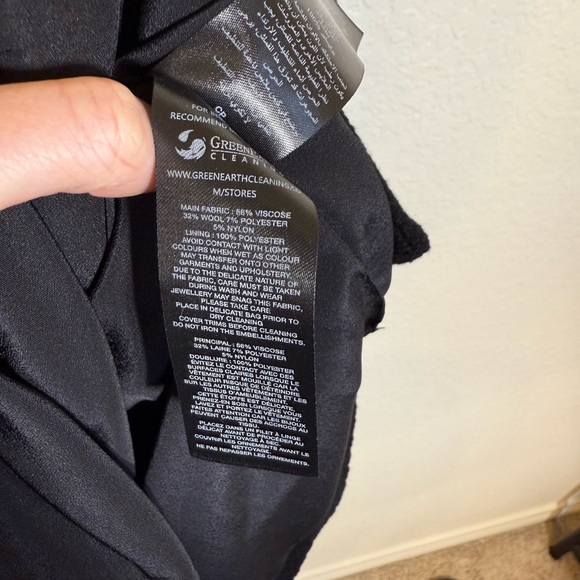 Self-Portrait Black textured wool Mini Dress - Picture 6 of 13